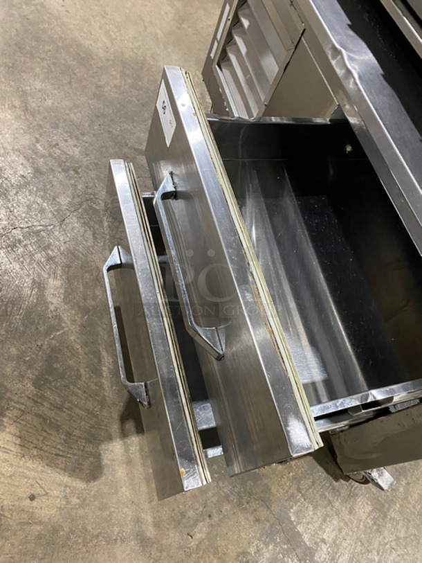 Leader Commercial 2 Drawer Chef Base/Equipment Stand! All Stainless Steel! On Casters! Model: LB48S/C 115V 60HZ 1 Phase - Image 5 of 8