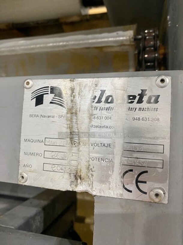 Zelaieta Commercial Floor Style Electric Powered Bread/Baguette Former/Molder! All Stainless Steel! On Casters! - Image 10 of 12