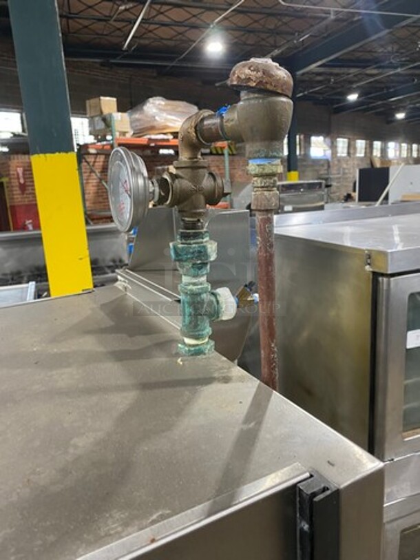 Champion Commercial Pass-Through Dishwasher Machine! All Stainless Steel! On Legs! With Right Side Dishwasher Table! With Back And One Side Splash! Model: DHBT SN: D11038937 208/240V 60HZ 3 Phase - Image 7 of 10