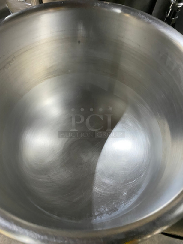 WOW! Cleveland Natural Gas Powered Commercial Double Tilted Kettle Cabinet Assembly! With 2 10 Gallon Kettles! All Stainless Steel! On Legs! Model: 36GMK1010200 SN: 1411230000835 115V 60HZ 1 Phase - Image 6 of 12