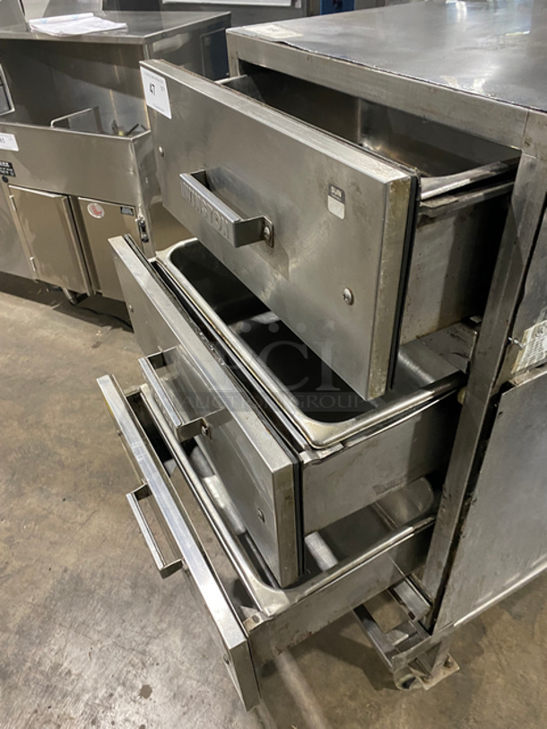 Winston Commercial Electric Powered 3 Drawer Food Warmer! All Solid Stainless Steel! On Casters! 120V 60HZ 1 Phase - Image 5 of 9