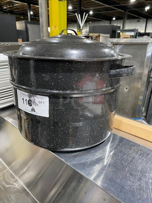 Stock Pot! With Lid! With Side Handles! - Image 2 of 5