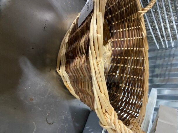 COOL! Light & Dark Woven Bread Baskets! 9 X Your Bid! - Image 9 of 9