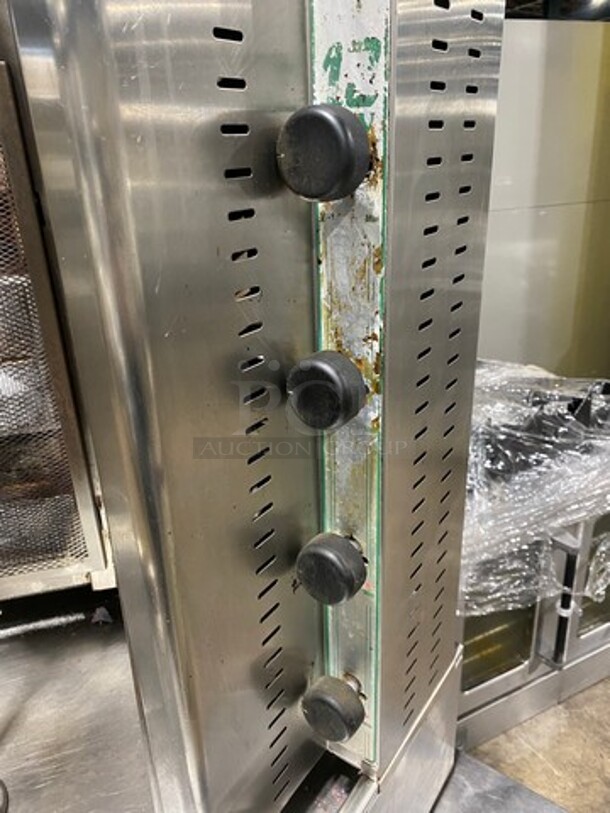 2014 Visvardis Commercial Countertop LP/ Natural Gas Powered Gyro Machine! All Stainless Steel! Model: DG12V SN: 0377 - Image 8 of 11