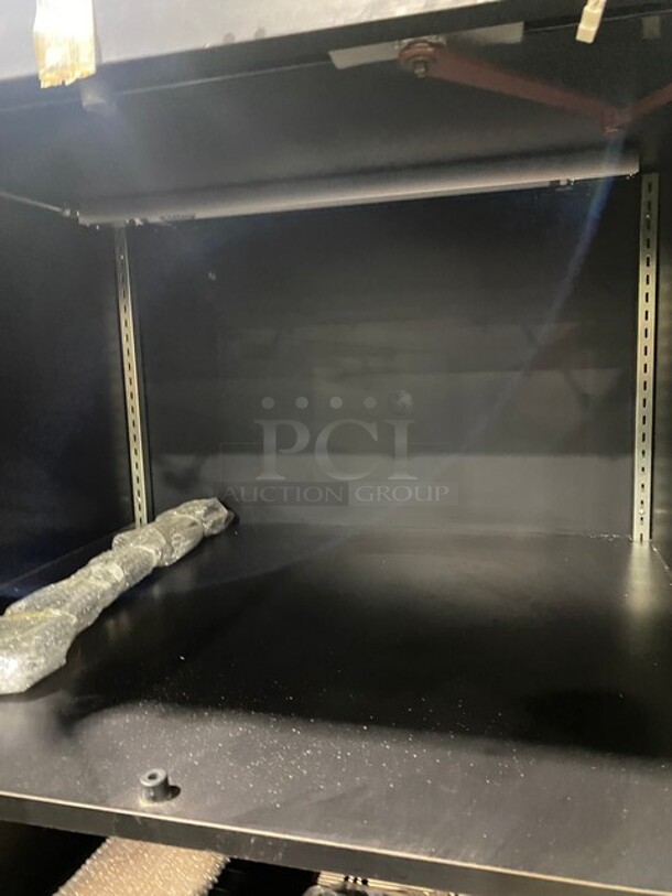 New! Out Of The Box! Structural Concepts Bakery Goods/Food Display Case Merchandiser! Commercial Work Top/ Prep Station! With Overhead Cabinet! With Food Pan Cut Out! 3 Small Compartment Storage! With Legs! - Image 5 of 11