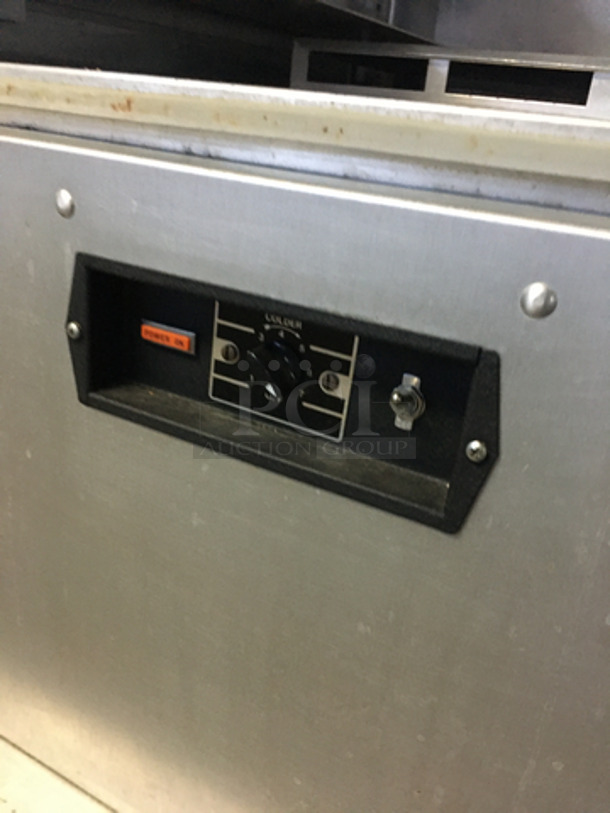 Cres Cor Commercial Refrigerated Mobile Food Cabinet! Holds Full Size Trays! With Rack Holders! All Stainless Steel! On Casters! Model: R171UA9B SN: IAA-K5660C 120V 60HZ 1 Phase - Image 6 of 9