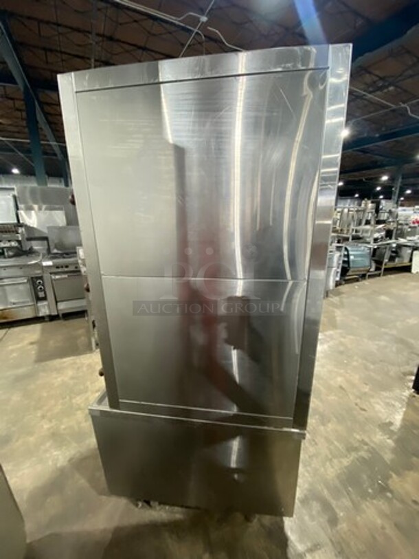 All Stainless Steel Commercial All Natural Gas Triple Deck Steamer! On Legs! - Image 4 of 9