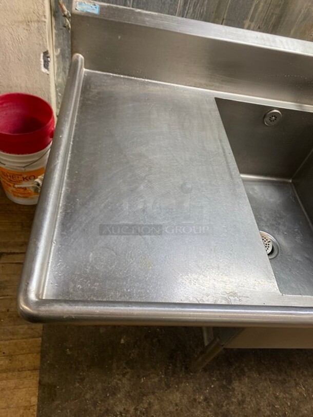 Advance Stainless Steel Commercial 3 Compartment Dish Washing Sink! With Dual Side Drain Board! With Faucet And Handles! Each Compartment 24x30 Excellent For Full Size Sheet Pans! - Image 6 of 9