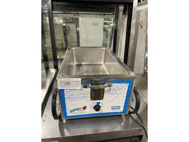 Nemco Commercial Countertop Single Well Food Warmer! All Stainless Steel! Model 6550SB1 Serial G09010! 120V! - Image 1 of 6
