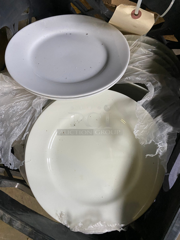Assorted Size And Style Dishware! Includes Black Poly Crates! 4x Your Bid! - Image 6 of 6