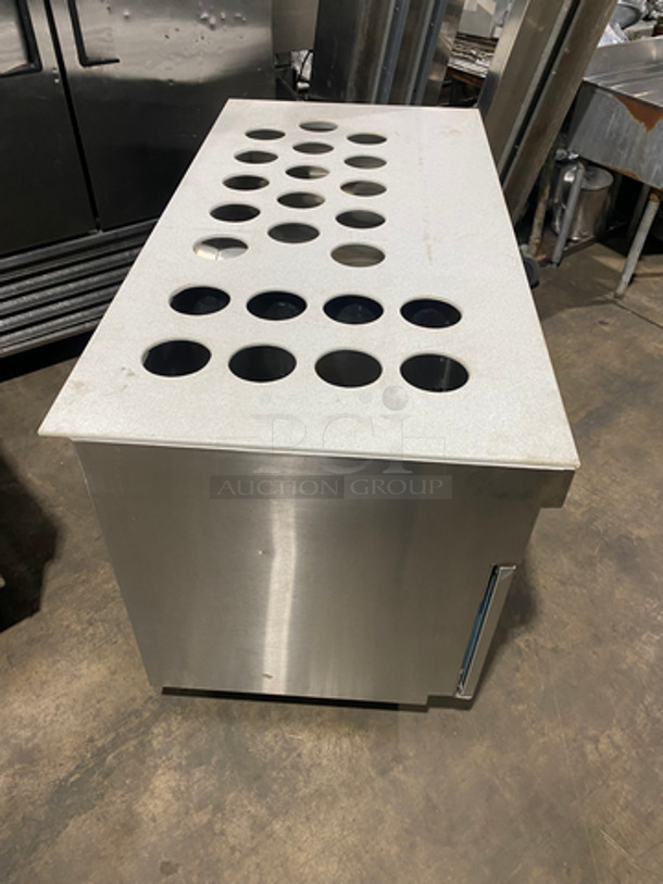 Delfield Commercial Cold Pan Top! With 2 Door Storage Space Underneath! All Stainless Steel! On Casters! - Image 2 of 6