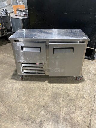 Nice! Cooltech All Stainless Steel 2 Door Lowboy/Worktop Cooler! 120V 1 Phase! On Caster Wheels!