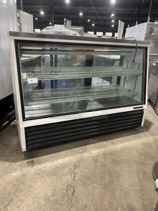 True 72 Inch Refrigerated Deli Case Merchandiser! Model TSID72-3 Serial 14377737! 115V 1 Phase! 