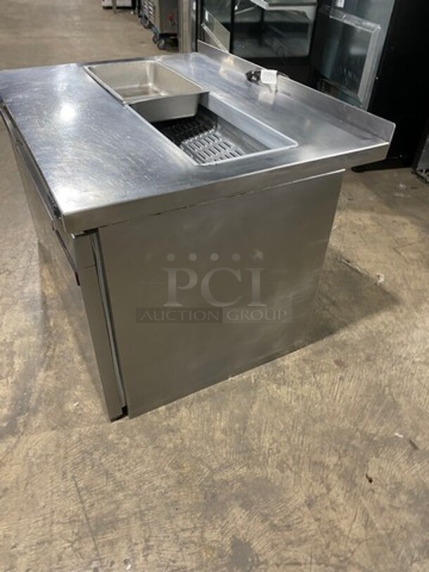 Continental Commercial Refrigerated Sandwich Prep Table! With 2 Door Underneath Storage Space! All Stainless Steel! Model: SW4812 SN: 15742637 115V 60HZ 1 Phase - Image 2 of 8