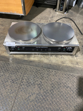 Commercial Countertop Electric Powered Crepe Maker! Stainless Steel Body! Model: PRZ352 220V 50HZ