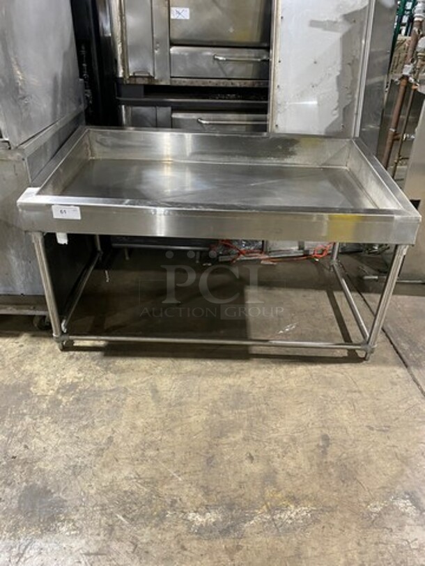 Commercial Ice Cooled Cold Pan! With Drain! All Stainless Steel! On Legs! - Image 7 of 7