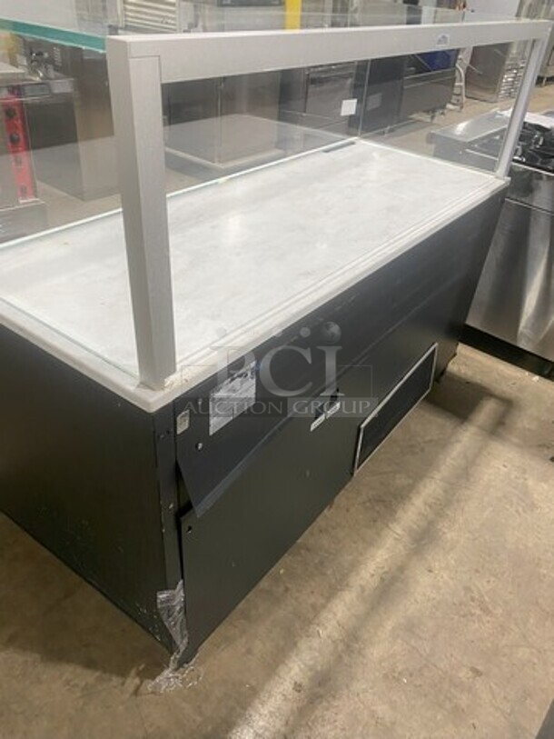 Nice! Structural Concepts Starbucks Style Refrigerated Open Grab-N-Go Display Case With Glass Enclosed Merchandiser Showcase On Top! Model SBZ665DR! 220V 1 Phase! - Image 4 of 8