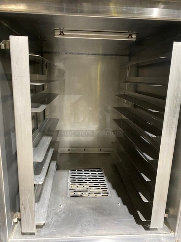 Blodgett Stainless Steel Commercial Natural Gas-Powered Full-Size Convection Oven Over Half Size Convection Oven w/ Solid Door, View Through Door! On Casters! 2X Your Bid Makes One Unit! - Image 8 of 11