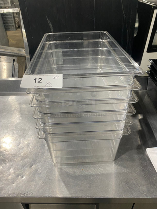 NEW! Cambro Clear Poly Food Pans! 6x Your Bid!