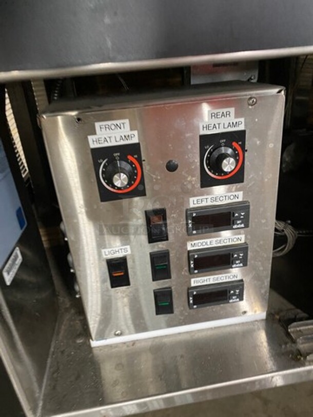 Amtekco Commercial Marble Top Heated Pizza Display Case! With Sneeze Guard! 120/208V 1 Phase - Image 8 of 10