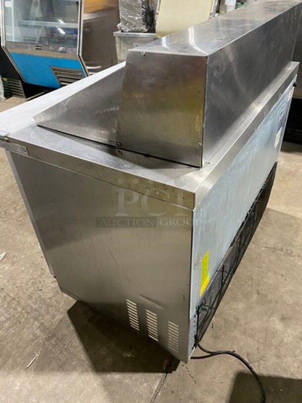 Kool It Commercial Refrigerated Sandwich Prep Table! With Commercial Cutting Board! With 2 Door Underneath Storage Space! All Stainless Steel! On Small Casters! Model: KSP48M SN: KSP48M7058040 115V 60HZ 1 Phase - Image 4 of 11