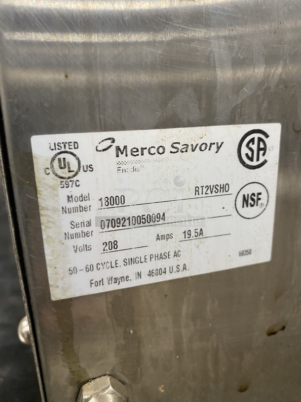 Savory Commercial Countertop Conveyor Toaster Oven! All Stainless Steel! Model: RT2VSHO SN:0709210050094 208V   1 Phase!
 - Image 6 of 7