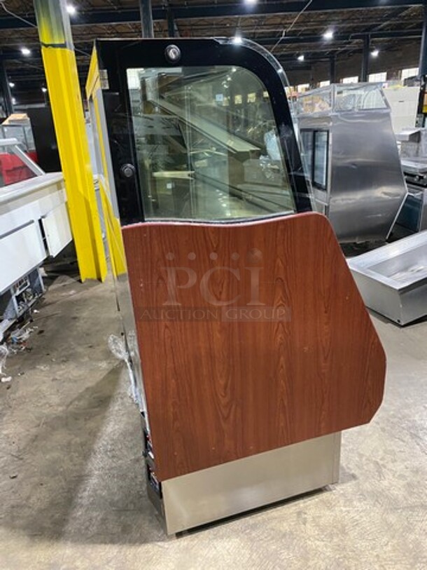 COOL! Kinco Commercial Refrigerated Open Grab-N-Go Display Case Merchandiser! With Front Cover! With Top Refrigerated Closed Display Case Merchandiser! With Rear Access Doors! 220V 60HZ 1 Phase - Image 3 of 10