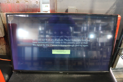 Toshiba Model 49L510U18 49" Television. 120 Volts, 1 Phase. Buyer Must Pick Up - We Will Not Ship This Item. Tested and Powers On - See Pictures