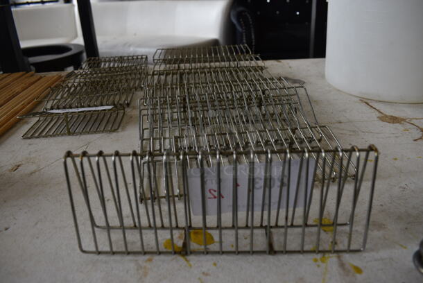 ALL ONE MONEY! Lot of 12 Metal Fry Basket Inserts! 9x1.5x3.5