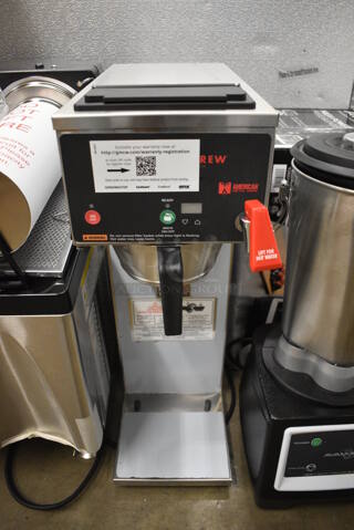BRAND NEW! Grindmaster B-SAP PrecisionBrew Digital 2.5 Liter Single Automatic Coffee Machine w/ Hot Water Dispenser and Metal Brew Basket. 120 Volts, 1 Phase. 8x20.5x25. Tested and Working!