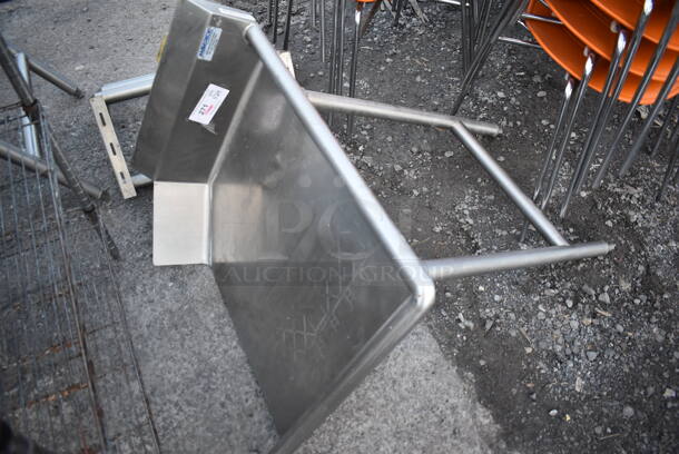 Stainless Steel Commercial Right Side Clean Side Dishwasher Table. Goes GREAT w/ Item 265! 24x30x43 - Image 1 of 4