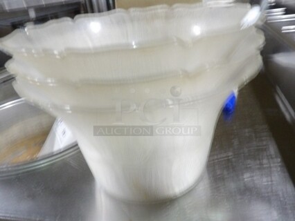Medium Plastic Salad Bowls, QTY 3
