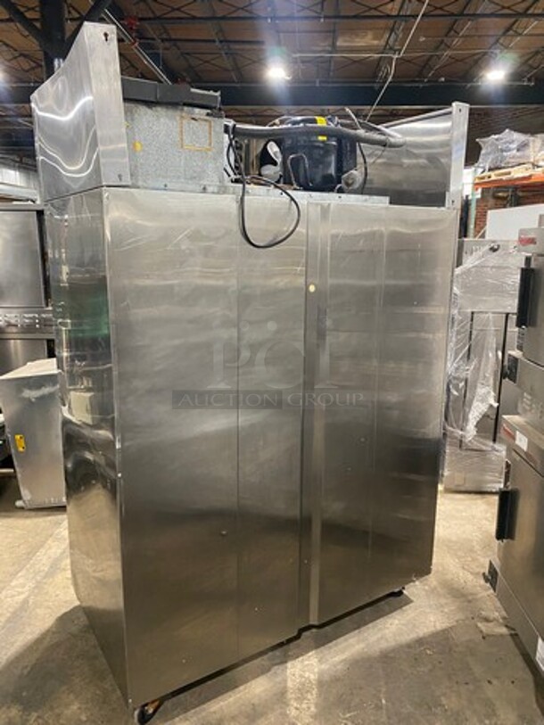 Continental Commercial 2 Door Reach In Freezer! Solid Stainless Steel! On Casters! Model: DL2FESS SN: 143B9271 115V 60HZ 1 Phase - Image 3 of 9