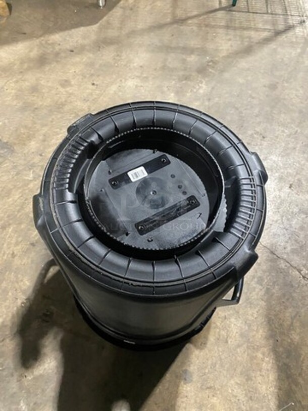 Impact Black Poly Trash Can! 3x Your Bid! - Image 6 of 7