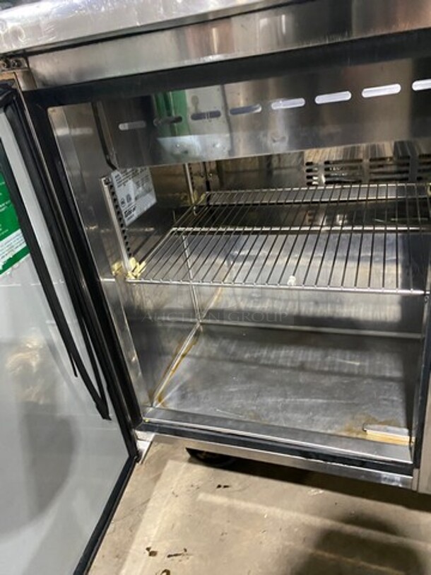 Turbo Air Commercial Refrigerated Sandwich Prep Table! With 2 Door Storage Space Underneath! All Stainless Steel! On Casters! Model: TST48SD 115V 60HZ 1 Phase - Image 7 of 10