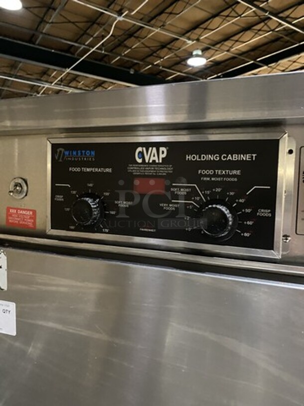 Nice! Winston CVAP All Stainless Steel Full Size Food Warming/Holding Cabinet! Model HA4522GE Serial 20010918-099! 120V 1 Phase!  - Image 7 of 9
