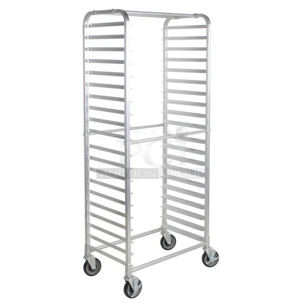 BRAND NEW SCRATCH & DENT! Regency 20 Pan Side Load Bun / Sheet Pan Rack - Unassembled. 18x28-1/469-1/4 - Image 1 of 3