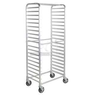 BRAND NEW SCRATCH & DENT! Regency 20 Pan Side Load Bun / Sheet Pan Rack - Unassembled. 18x28-1/469-1/4