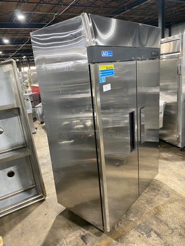 Turbo Air Commercial 2 Door Reach In Freezer! With Pan Racks! Solid Stainless Steel! On Casters! Model: M3F472 SN: M3F4L86024 115V - Image 2 of 10