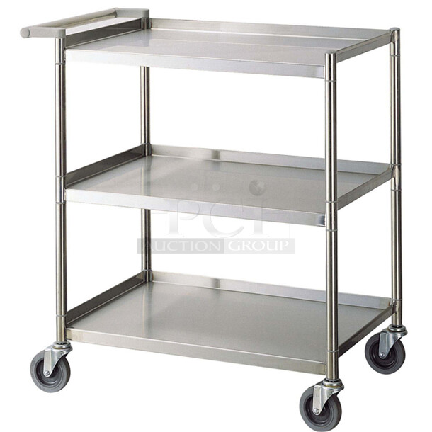4 BRAND NEW IN BOX Turbo Air TBUS-1524E Economy Series Stainless Steel Utility Cart, 15 x 24