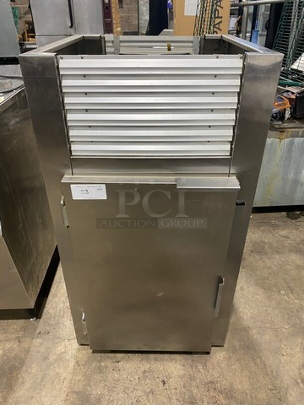 Commercial Countertop Single Door Refrigerator! With Poly Coated Racks! All Stainless Steel!