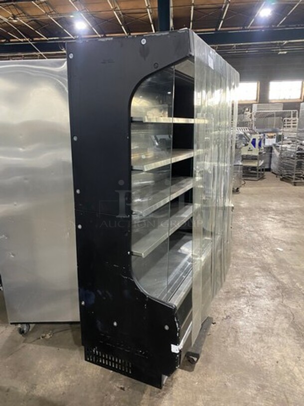 Turbo Air Commercial Refrigerated Open Grab-N-Go Case Merchandiser! With View Through Sides! With Front Cover! All Stainless Steel! Model: TOM50B SN: TOM5017X029 120V 60HZ 1 Phase - Image 2 of 7