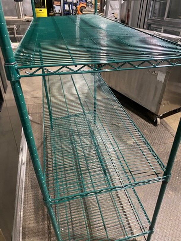 Metro 4 Tier Shelf! On Legs! BUYER MUST DISMANTLE! PCI CANNOT DISMANTLE FOR SHIPPING! PLEASE CONSIDER FREIGHT CHARGES! - Image 5 of 8