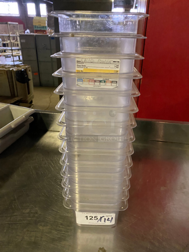 Clear Poly Food Storage Containers! 14x Your Bid!