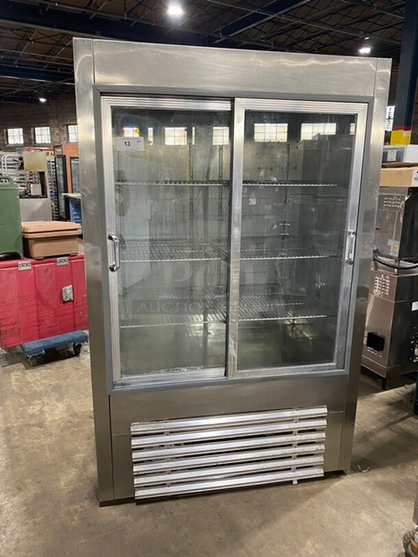 National Refrigeration Commercial 2 Door Reach In Freezer! with View Through Doors! With Racks! All Stainless Steel!