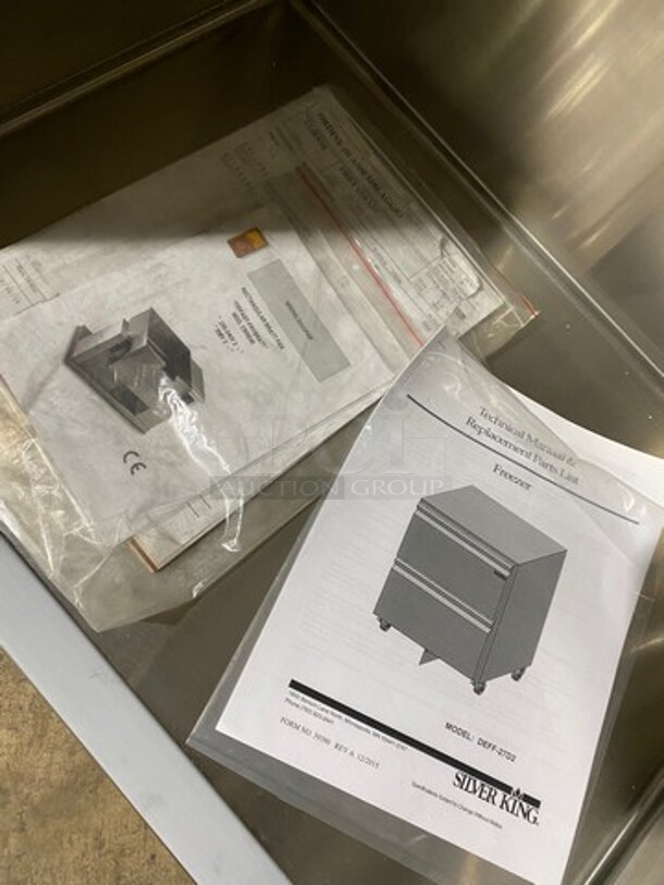 WOW! NEW! SCRATCH-N-DENT! Silver King Commercial Undercounter Single Door Freezer! Solid Stainless Steel! On Casters! Model: DEFF27SD1BJ3 SN: MLDP165559A 115V 60HZ 1 Phase - Image 6 of 8