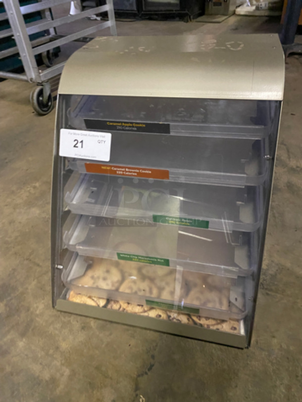 Nemco Countertop Dry Display Case! With Clear Poly Tray Racks! Model: 6490-SUB