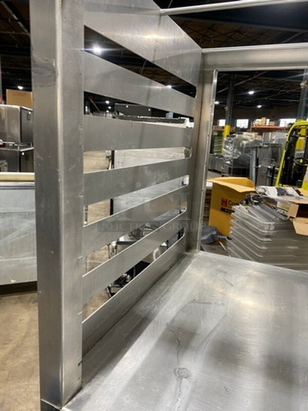 Lockwood Commercial Half Open Half Enclosed Pan Transport Rack! With View Through Door! On Casters! - Image 5 of 7