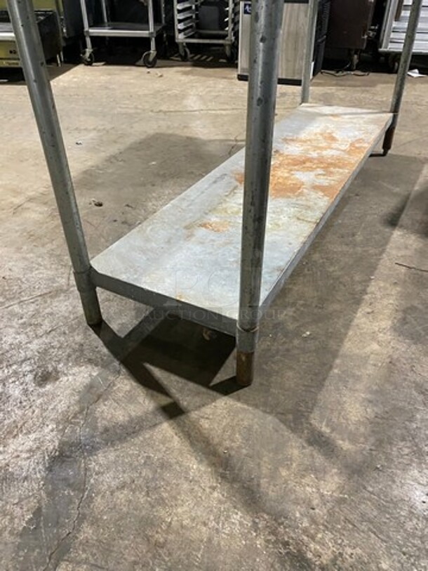Solid Stainless Steel Work Top/ Prep Table! With Mounted Can Opener! With Storage Space Underneath! On Legs! - Image 6 of 8
