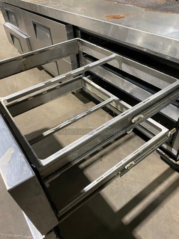 True Commercial Refrigerated Chef Base! With 6 Drawer Storage Space! All Stainless Steel! On Casters! Model: TRCB110 SN: 8979834 115V 60HZ 1 Phase - Image 7 of 12